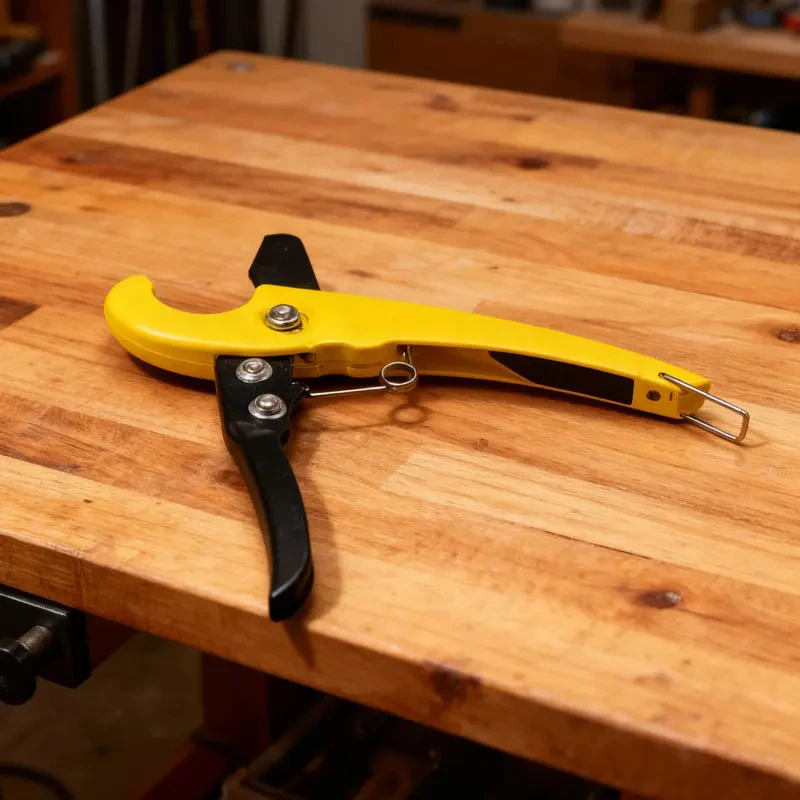 Ratchet Action Pipe Tubing Cutter for Plastic and Multilayer Tubing Small Handheld Cutting Tool for Home Portable Pipe Cutter