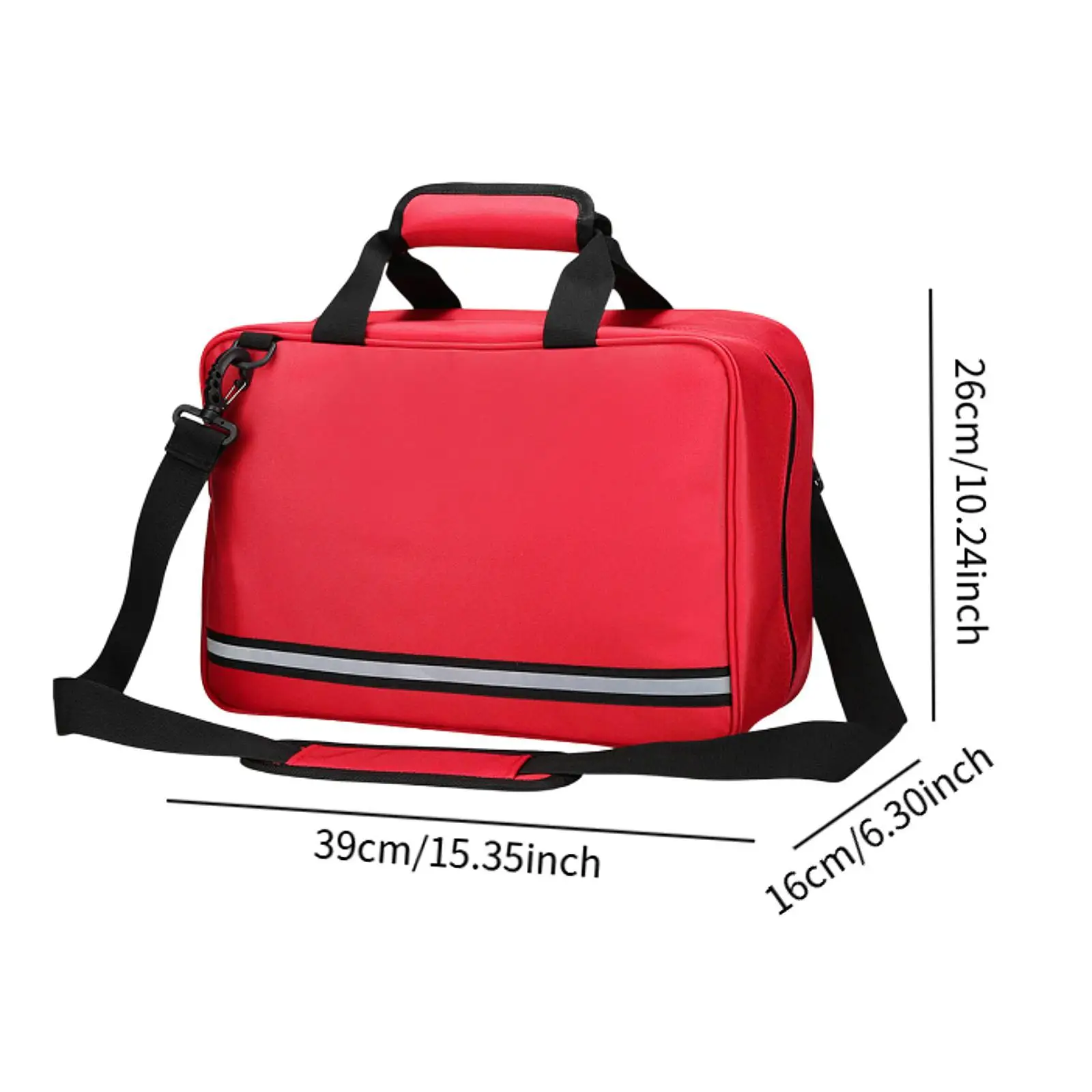 First Aid Bag Empty First Aid Bag Handbag Wear Resistant Emergency Case First Responder Bag for Gym Car