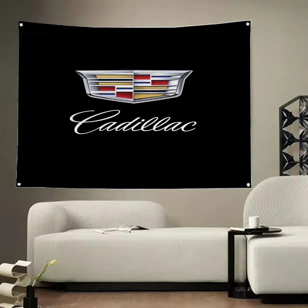 Cadillac Outdoor Decors Flag Bunting Decorative Flags and Banners Garage Decoration Home Garden Skateboard Pirate Party Gay Beer