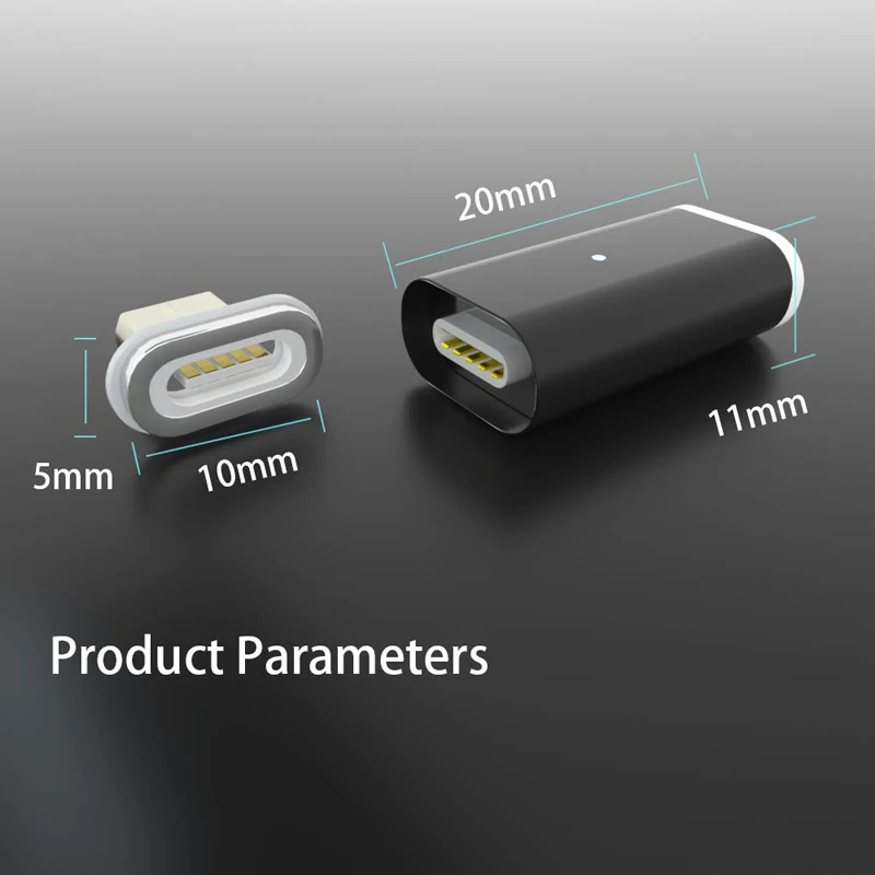 Magnetic Adapter For Xiaomi Poco M6 OnePlus Ace 2V Blackview BV6200 Pro Doogee T10Plus Oppo A3 Pro Realme GT Neo6 Charger