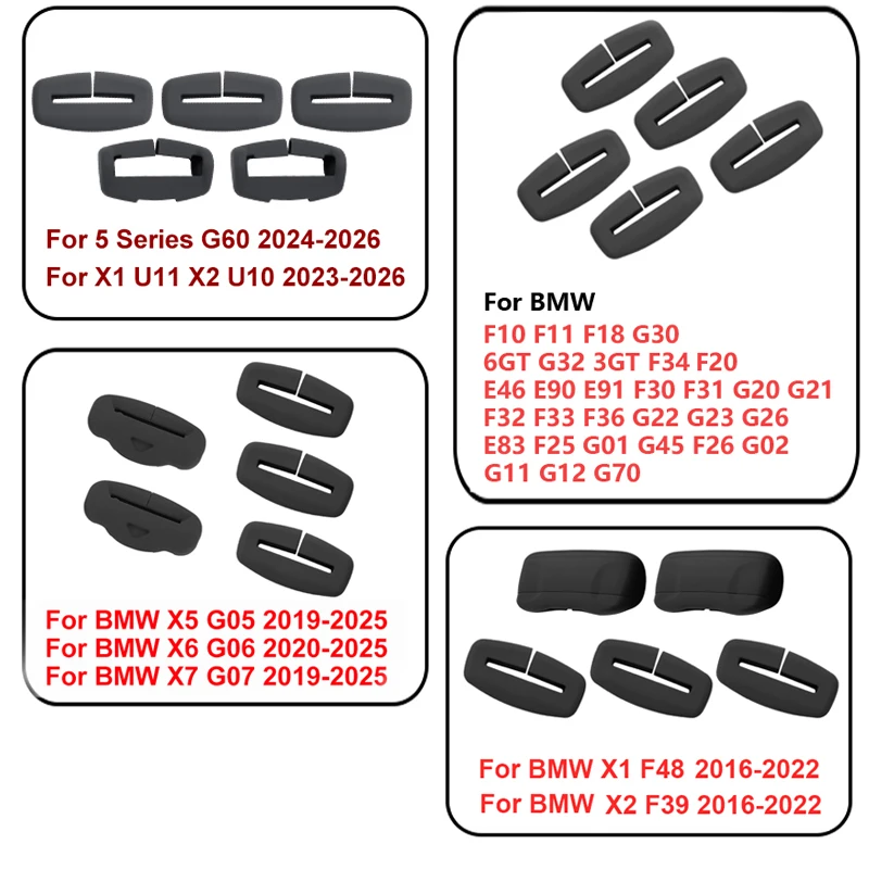 Silikon-Schutzhülle für Autosicherheitsgurtschnalle für BMW 3er 5er X3 F10 G20 G30 F30 F48 F25 E46 E83 E90 G01 G05 G45 G32 G60 – Detail 9