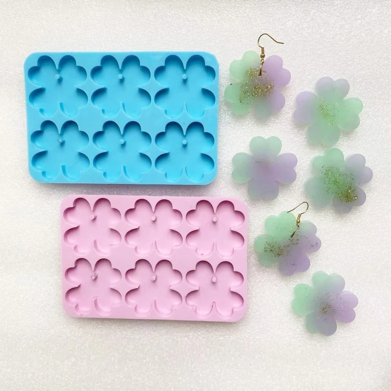 3Pcs Mini for Butterfly Jewelry Resin Mold Clover Epoxy Casting Mould DIY Bracelet Anklet Necklace Pendant Silicone Dropship