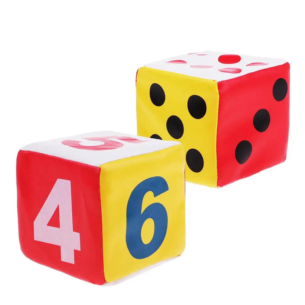 PU Sponge Soft Foam Spot Dice Large Dot Playing Game Dice for Classroom Teaching and Learning