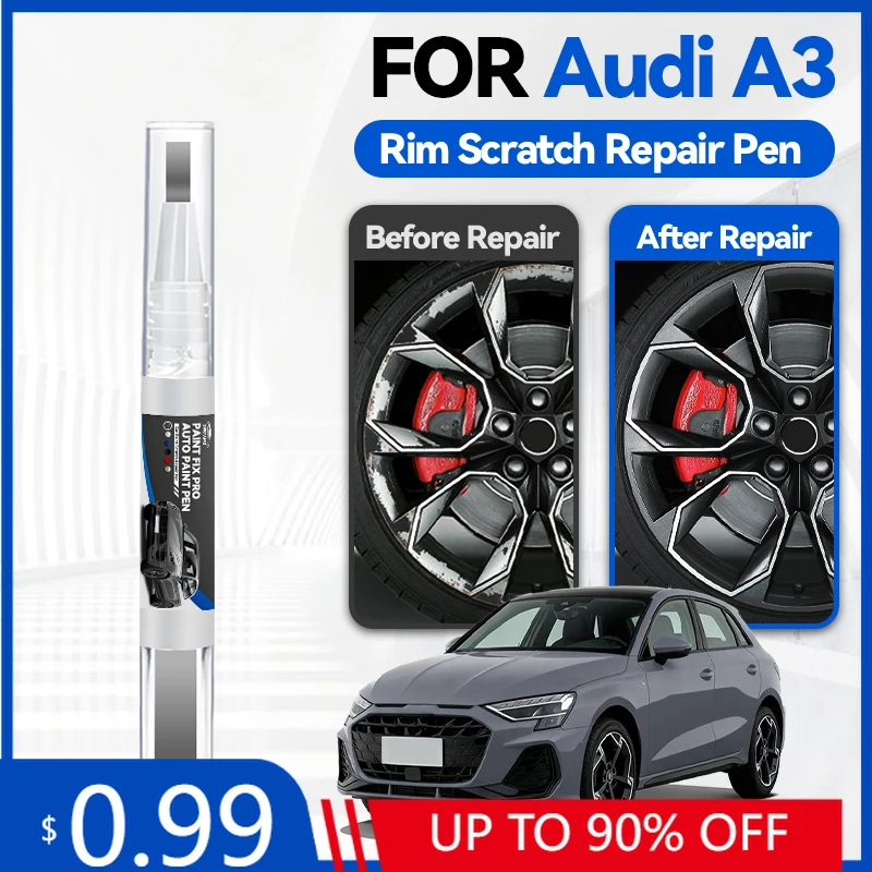 

Wheel Hub Touch Up Paint Pen For Audi A3 1996-2025 8L 8P 8V 8Y Paint Repair Pen Touch Up Scratch Remover DIY Auto Accessories Bl