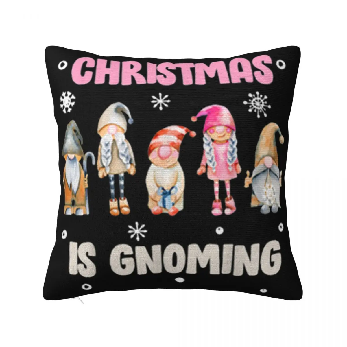 Premium Christmas Is Gnoming God Jul Gnome Tomte Xmas Santa Holiday More Colors Pillow Case