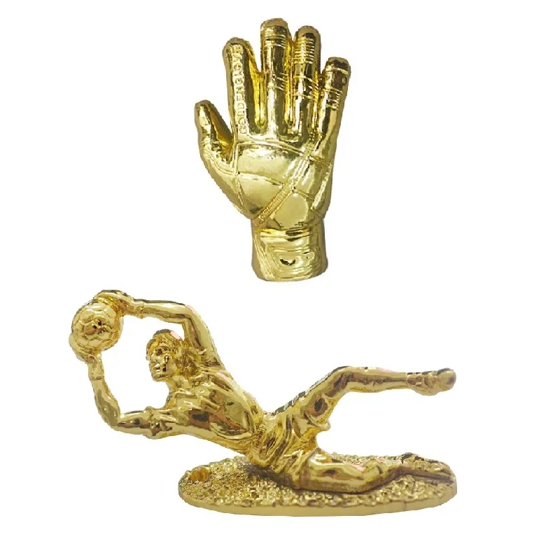 Golden Boot Top Soccer Award Mini Model La Liga Free Shipping World Football Metal Trophy Gloves Keychain Fans Souvenir Gift