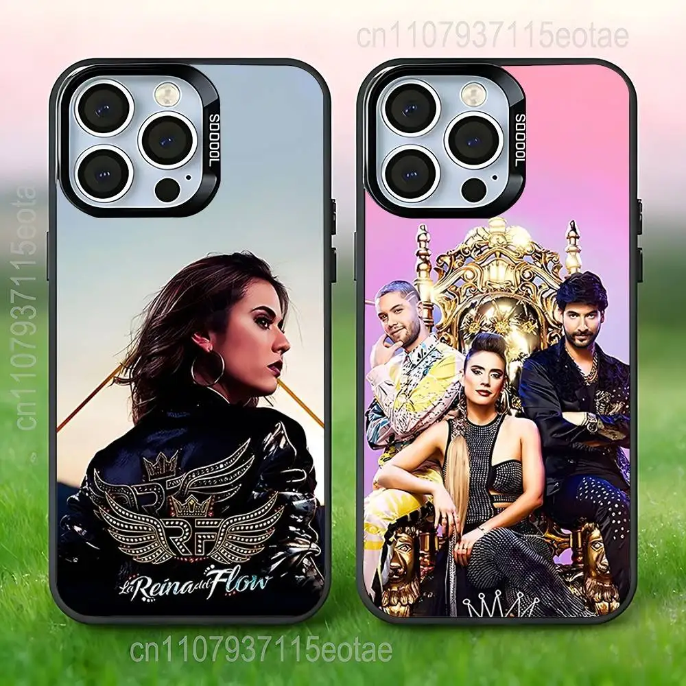 

Queen of Flow La Reina Del Flow Phone Case For iPhone 17,16,15,14,13,12,11,Pro,Max,Plus,E,Air,Mini Black IMD Cover