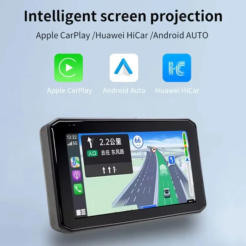 Waterproof Navigation for Motorcycle with Remote Control 5" Best Motorcycle Gps Unit Gps Navigation Device for Bike