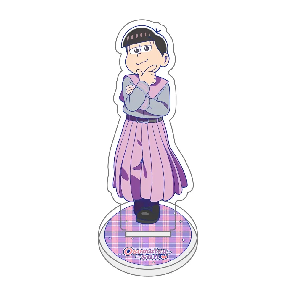 Anime Osomatsu-san Todomatsu And the Feng Shui Clothing Collection Human-shaped Acrylic Stand keychain Model Plate Desk Decor