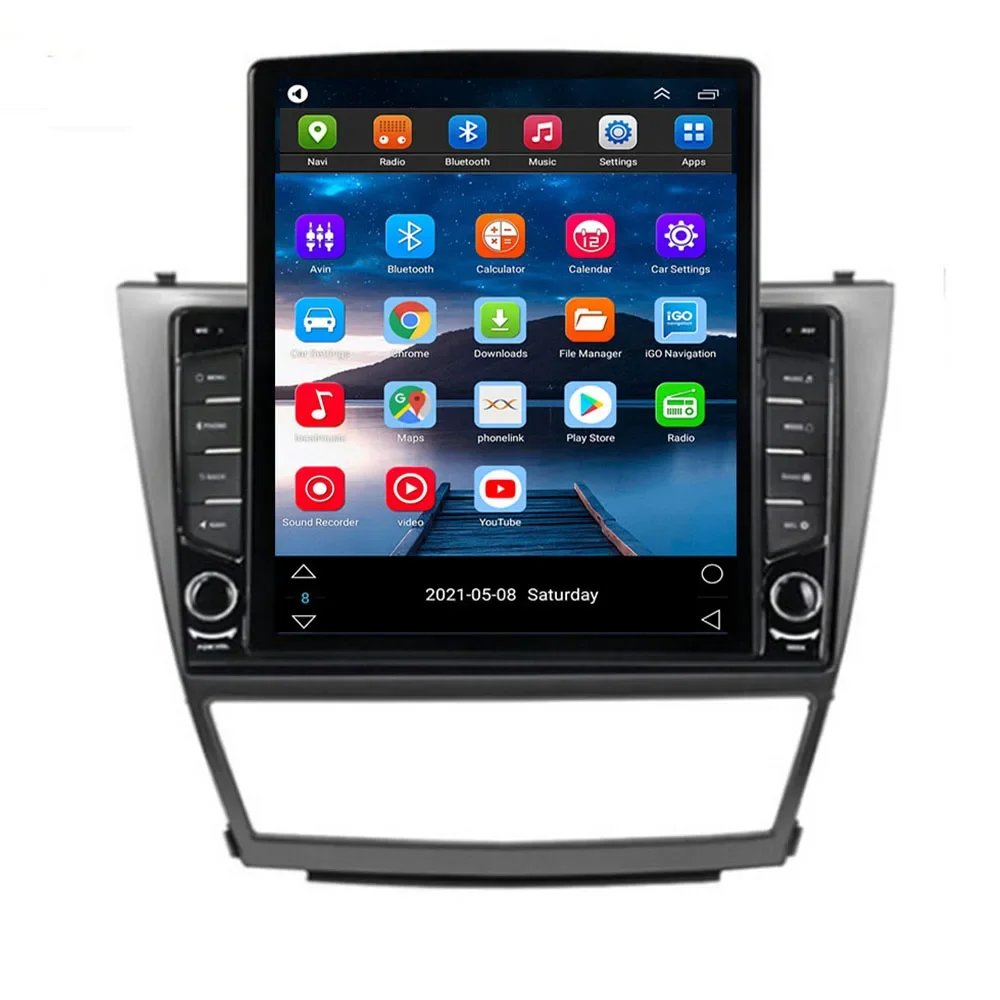 9.7 "نمط عمودي 5G Carplay أندرويد 14 راديو السيارة الوسائط المتعددة مشغل فيديو لتويوتا كامري 7 XV 40 50 2006-2011 الملاحة لتحديد المواقع #2