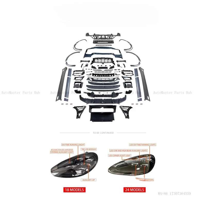 

958.1 2011-2014 Upgrade 9Y0/9YA Turbo GT Body Kit Front Grille Car Bodykit Suitable for