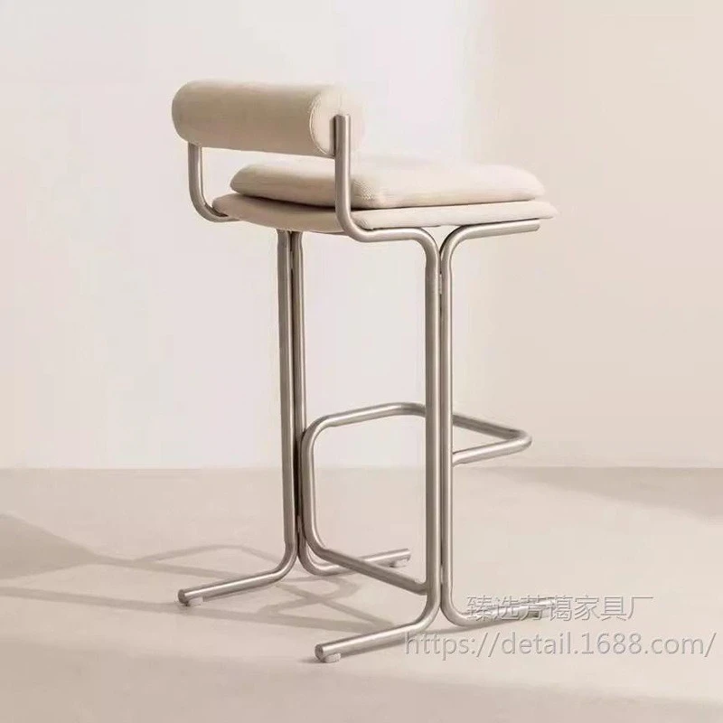 باوهاوس حدد كرسي طويل الساق مصمم القرون الوسطى الإبداعية الخفيفة الفاخرة كرسي طويل الساق جزيرة فاخرة بار الأثاث Stolik Barowy XYBC #2