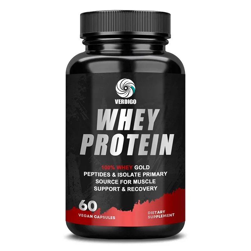 Whey Protein Capsules - Contains 6000mg of Protein - Balanced Muscle Health,Boost Immunity and Support Post-exercise Recovery