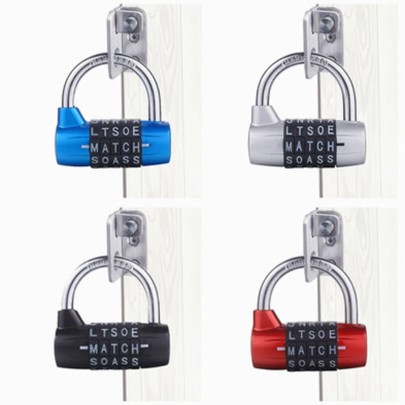 

5 Letter Zinc Alloy Combination Padlock Code Password Lock Door Cabinet Drawer Bike Motorcycle Student Locker Locks