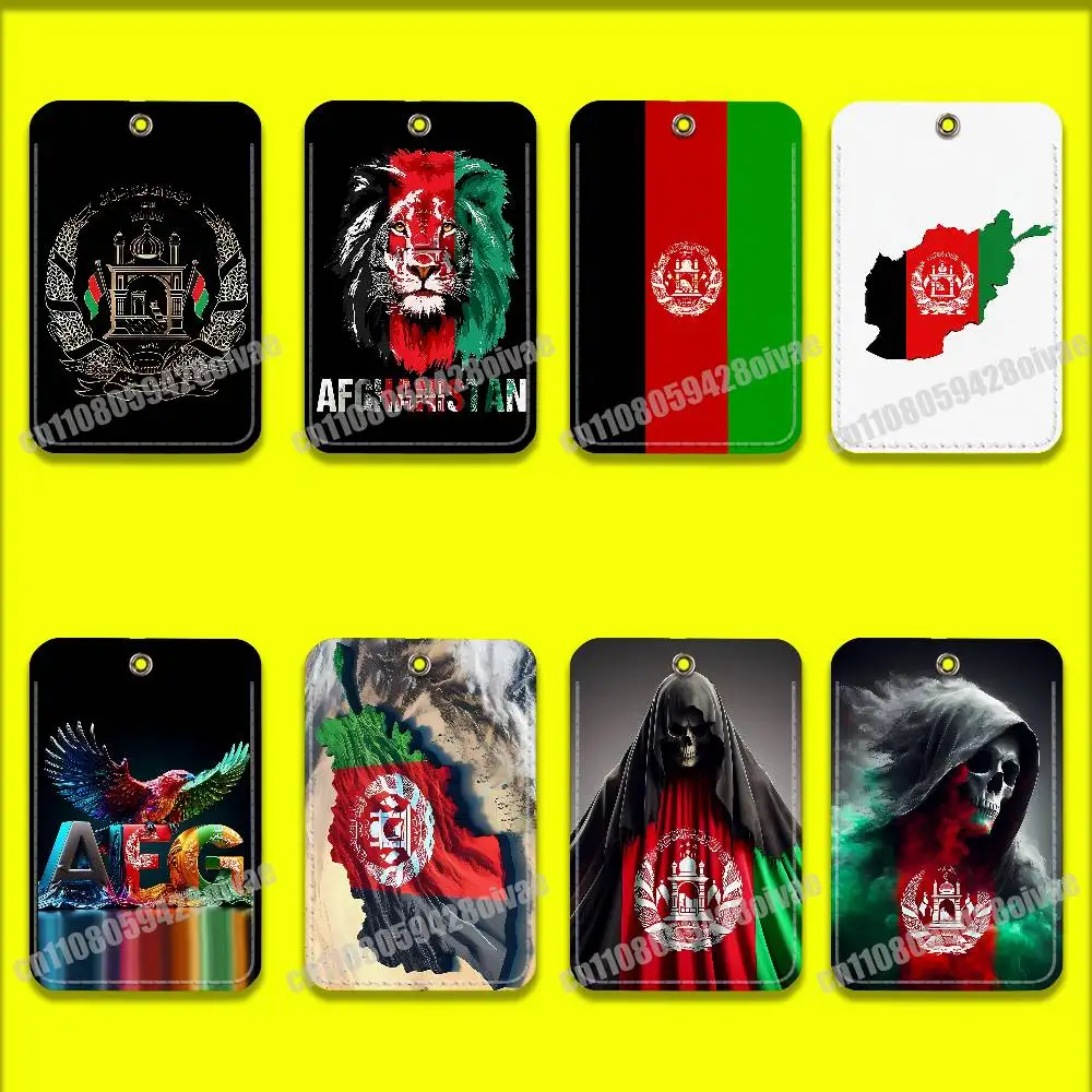 

Afghanistan Afghan Afghani Kabul National AF AFG Card Holder Cover For ID Clips Credit Bank Bag Bus Meal Sleeves Pocket Keychain