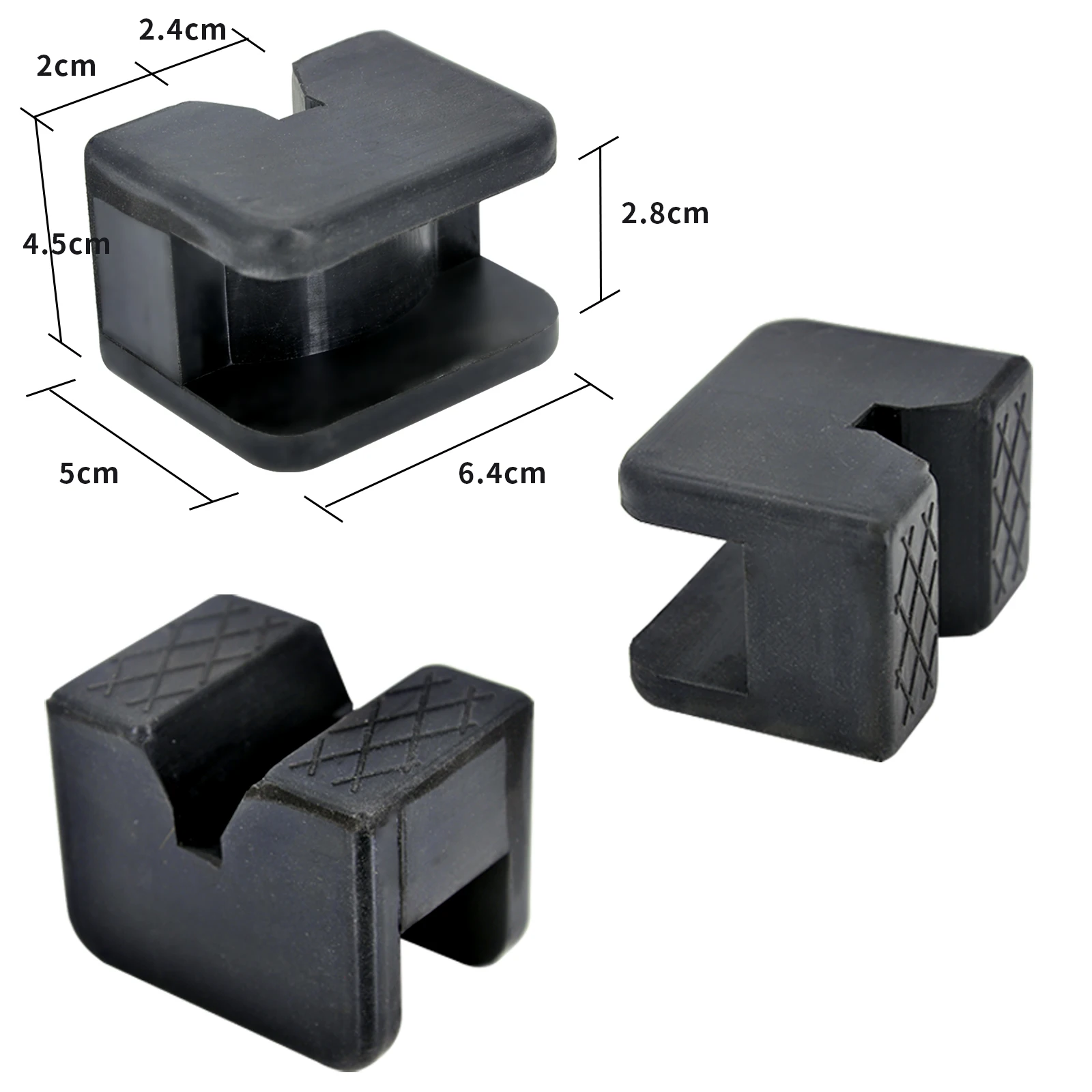 Universal Rubber Slotted Jack Pad Jack Lift Pad Adapter Tool Adapter Jack Stand for 2-3 Ton Frame Stand Rail Pinch