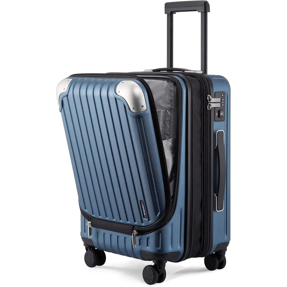 

20 Inch Expandable Hardside Spinner Luggage with TSA Lock, Blue