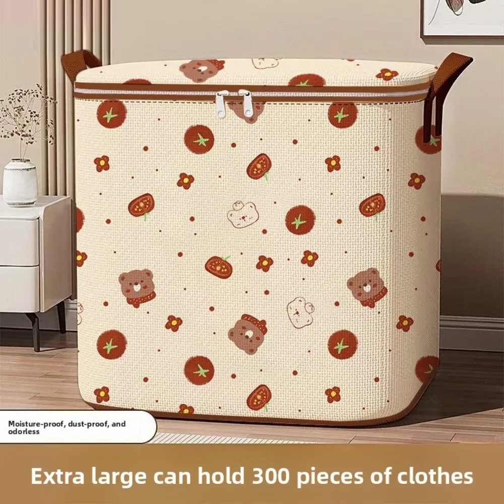 

Large Capacity Storage Bag for Clothes Quilts and Bedding Organizer Box Wardrobe Closet Bin Dustproof Laundry Room Tote