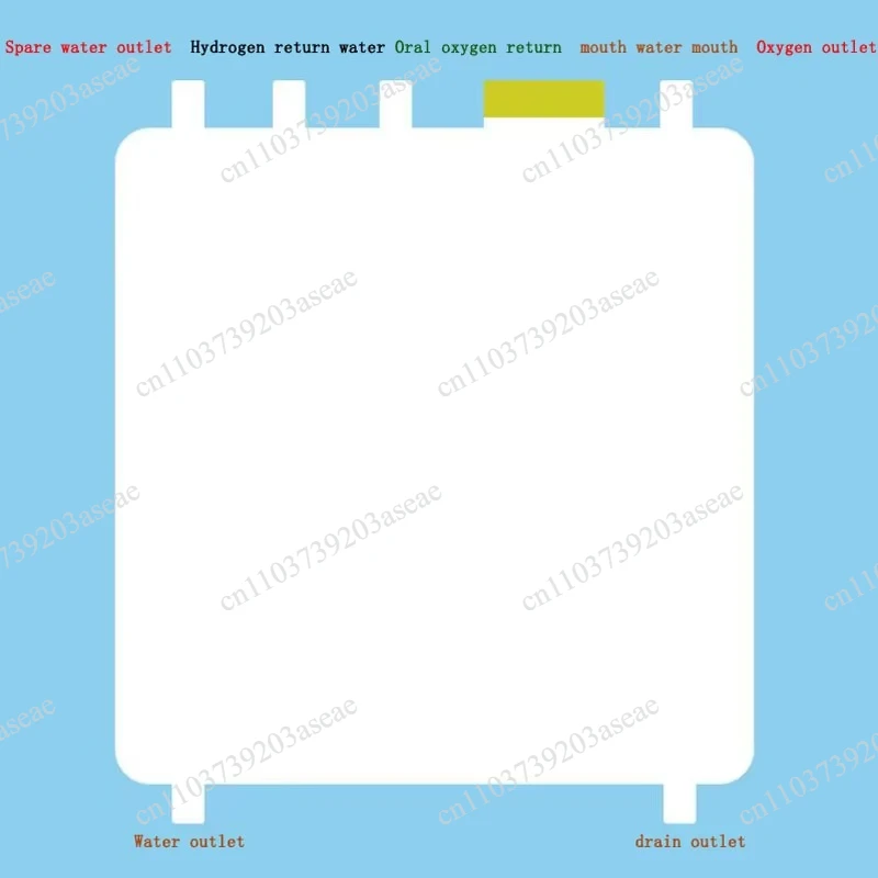 Water tank electrolyzer hydrogen-rich water machine hydrogen and oxygen machine storage special water tank 4.5L