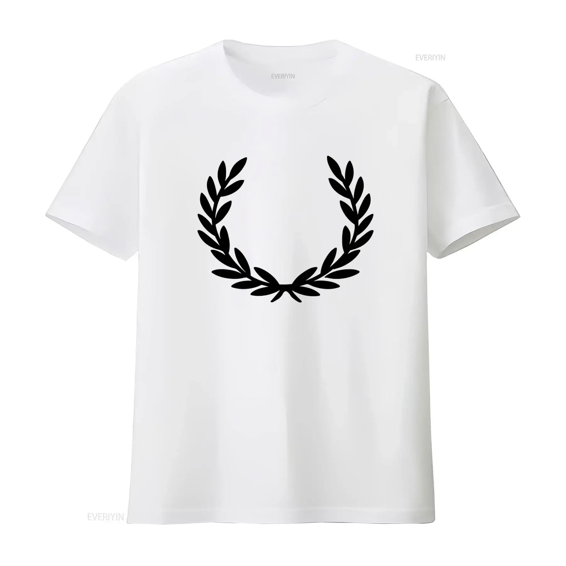 Laurel Wreath Winner Motif Fun T-Shirt Design Print Vintage Washed Atmungsaktiv Vielseitig Lässig Weich Dehnbar Mode Unisex