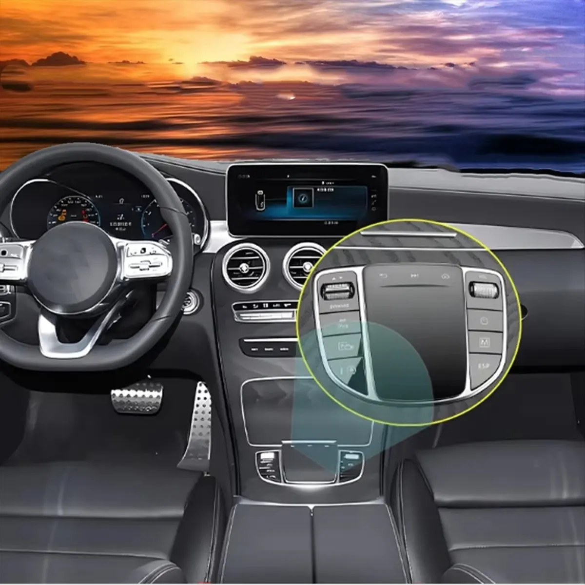 Super Sale Car Mouse Button Joystick Auto for Mercedes Benz E Class C Class C200L GLC E300L C260L Vito Interior Modified Control