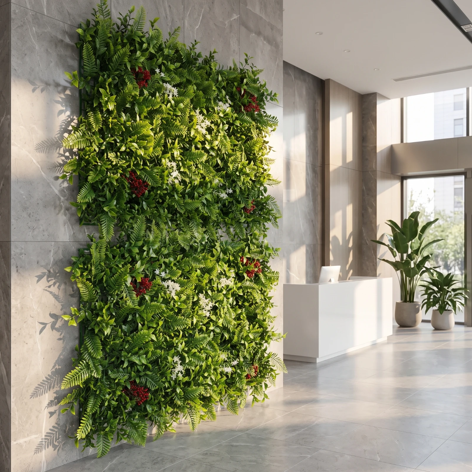 Artificial Hedge Panel Dense Artificial Plant Wall Panel Panels Verdant for Fence, Balcony