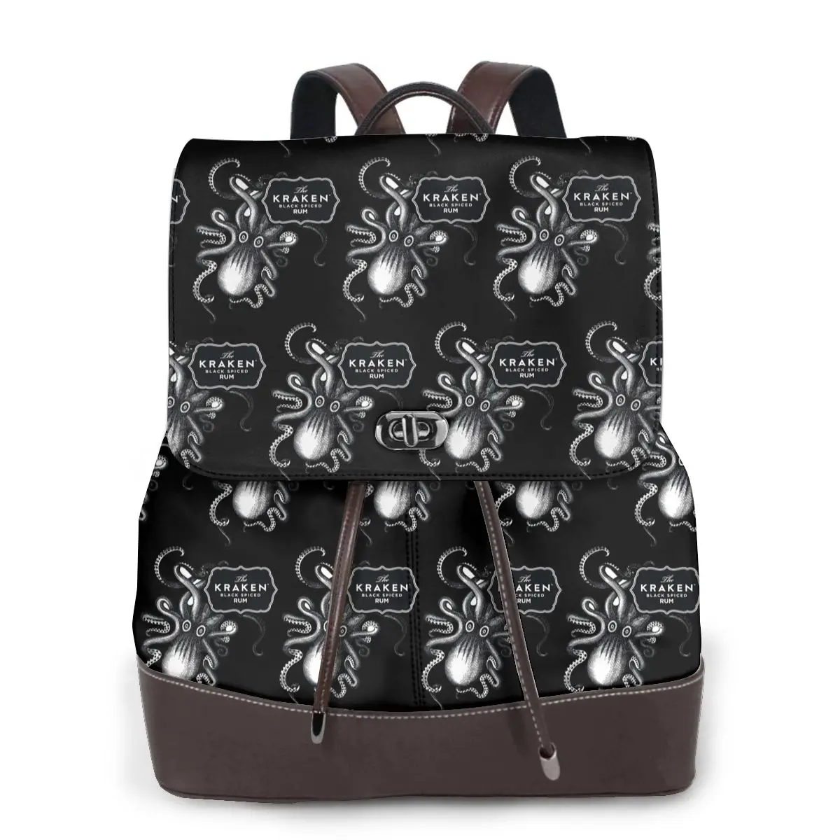 Kraken Rum Bookbag School Student Bags Hiking Travel Daypack for Women Fashion Derma Backpack