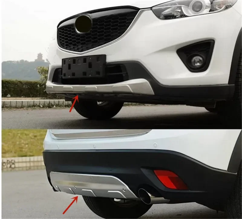 For Mazda CX-5 2013-2020 stainless steel front and rear bumpers crash plate Anti-scratch protection decoration car accessories