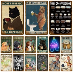 Bedroom Metal Signs Retro Metal Plate Posters Wall Art Mural Vintage Room Decoration Home Decor Items Tin Signs Aesthetic Men