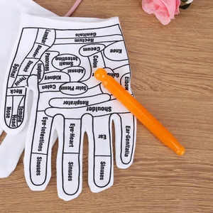 Massagem nos pés Acupressure Meias e Luvas, Massagem fisioterapêutica, Aliviar pés cansados, Meias de reflexologia, Assistência médica 12 principais vendas luva massageador - №5