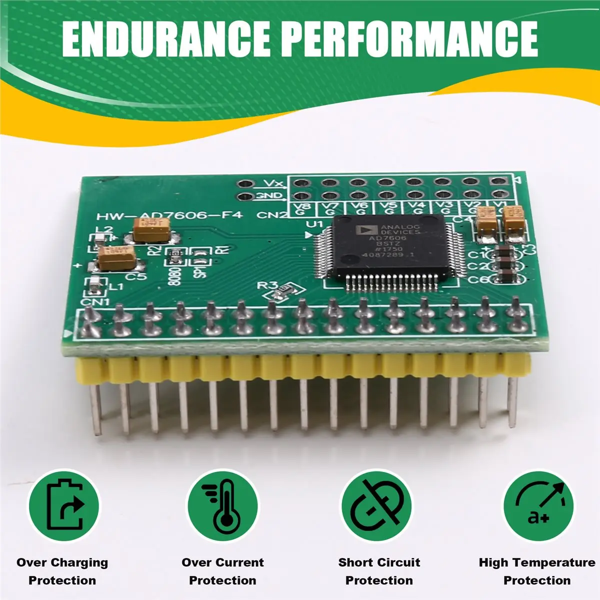 2026 New AD7606 16-Bit 8-Channel Synchronous Sampling ADC Module - 200KHz High-Speed Data Acquisition