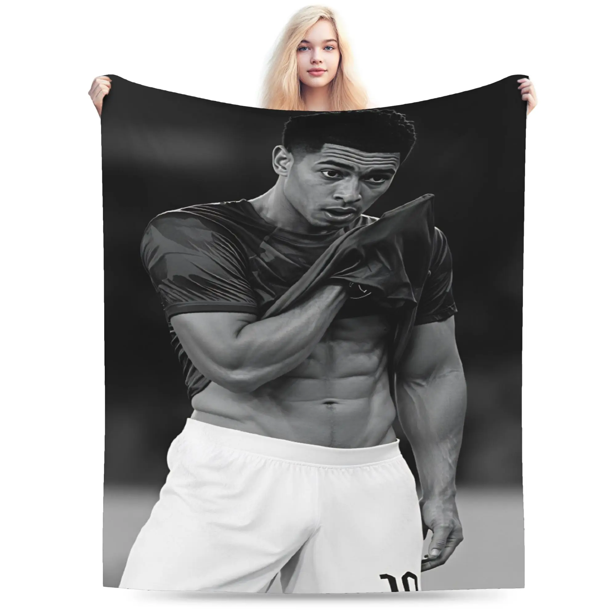Soft Cozy Blankets Plane Travel Jude-Bellingham Throw Blanket Novelty  Bedspread For Living Room