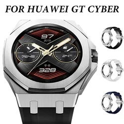 Modification Kit for HUAWEI GT Cyber Stainless Steel Case Metal Bracelet for Huawei GT Cyber Rubber Band Replacement Accessories