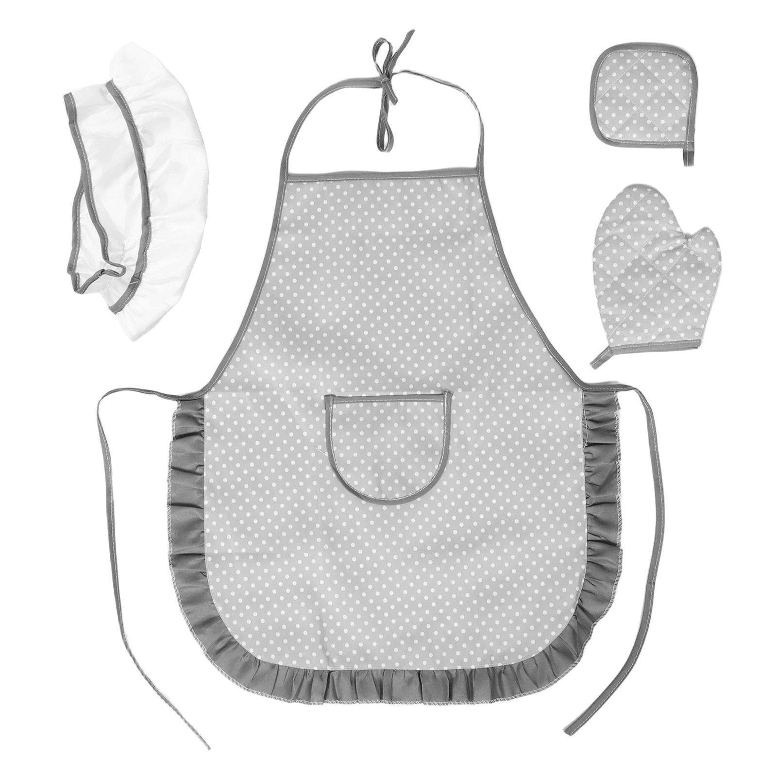 

Apron Children Chef Aprons Bakery Costume Kids for with Hat and Baking Toys Toddler Chef Hat Dress up Bakery Costume Kids