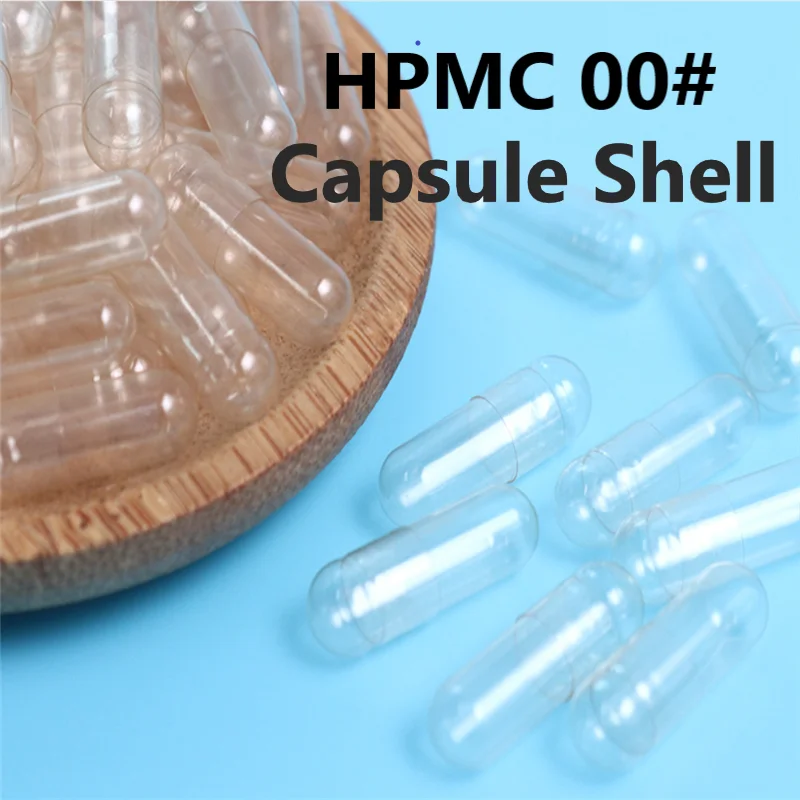 Rapid delive 10,000pcs/box 00# Clear Transparent HPMC Veggie Vegetarian Capsule,Size 00 Empty Vegetable Capsule-Separated/Joined