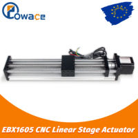 【DE Stock】EBX1605J CNC Linear Guide Actuator: SFU1605 Ball Screw, 100/200/300/400/500mm effective stroke options, with Nema23 Stepper Motor