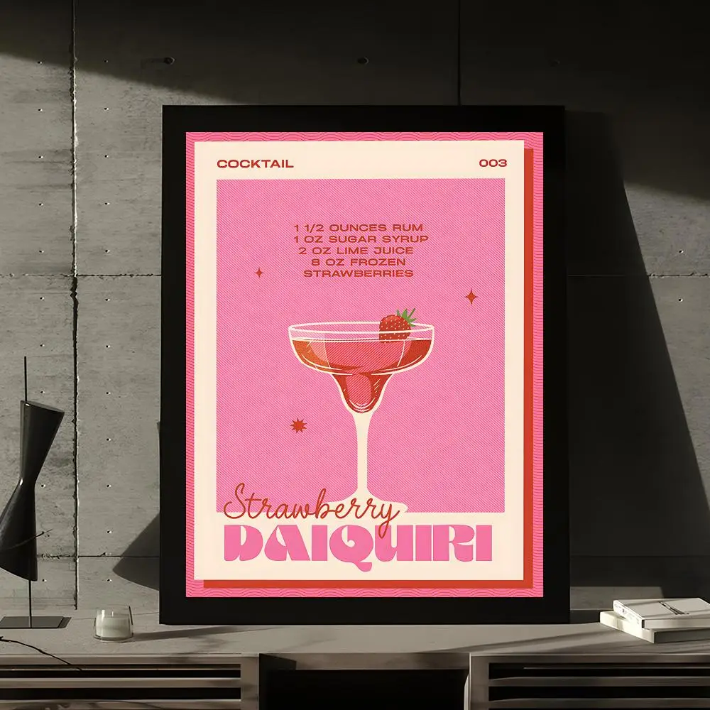 Colorful Cocktail Drink Good Posters Kraft Paper Prints Vintage Home Room Cafe Bar Art Wall Decor Aesthetic Painting Picture