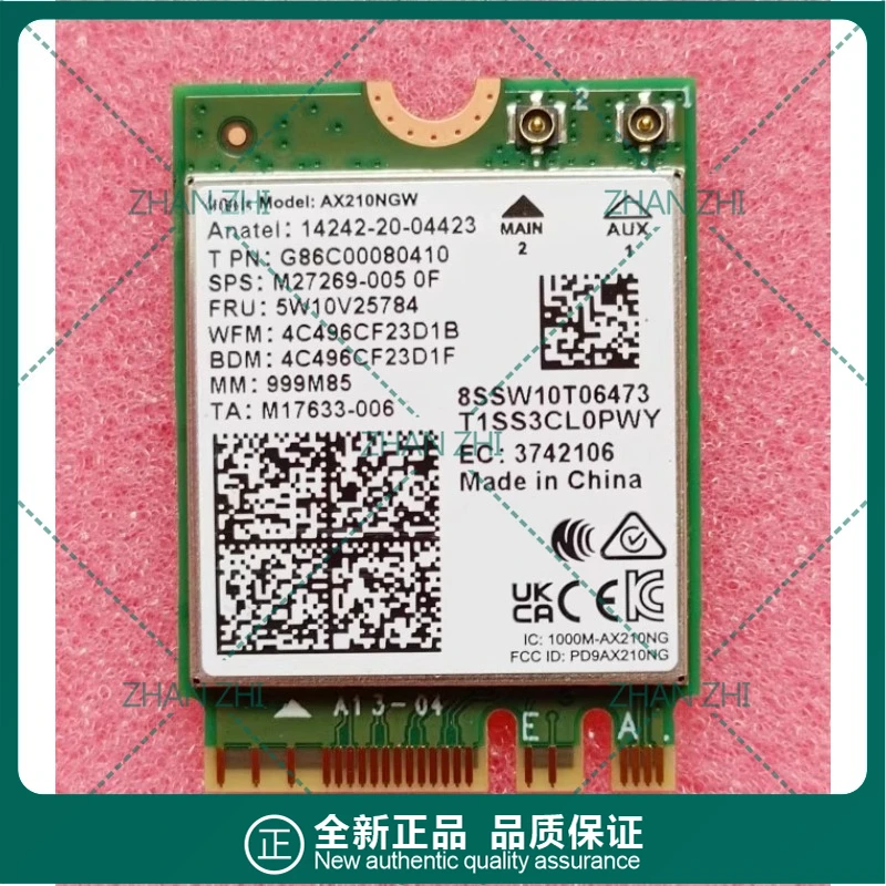 For ThinkPad E480 E580 T480s T570 T580 with AX210 Gigabit wireless network interface card
