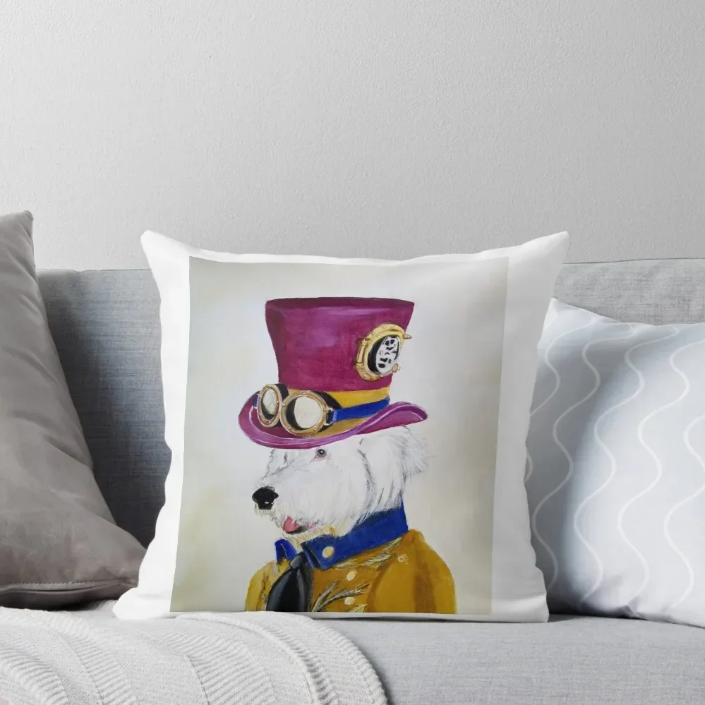 

Steampunk Sheepdog Throw Pillow pillow pillowcase Pillow Cases Decorative Rectangular Cushion Cover