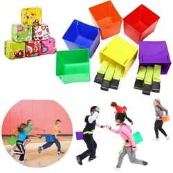 Belt Bucket For Kids Toys Sandbag Throwing Game Kindergarten Sensory Training Sports Running and Dodging Interactive Chase Game