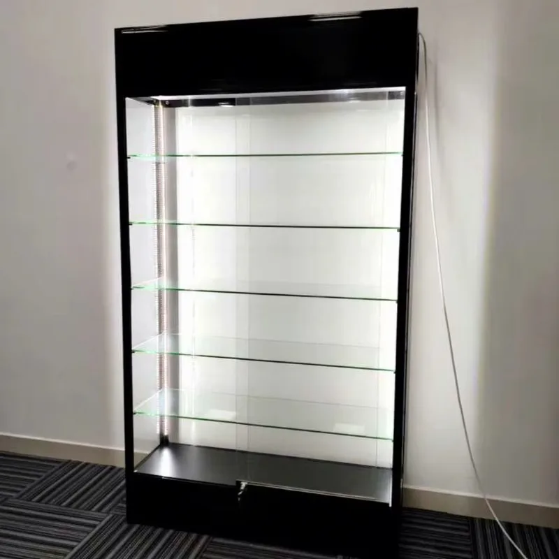 Tobacco Shop Decorative Rack Wall Cabinet Lockable Sliding Door Display Cabinet Tobacco Shop Products Tobacco Display Cabinet