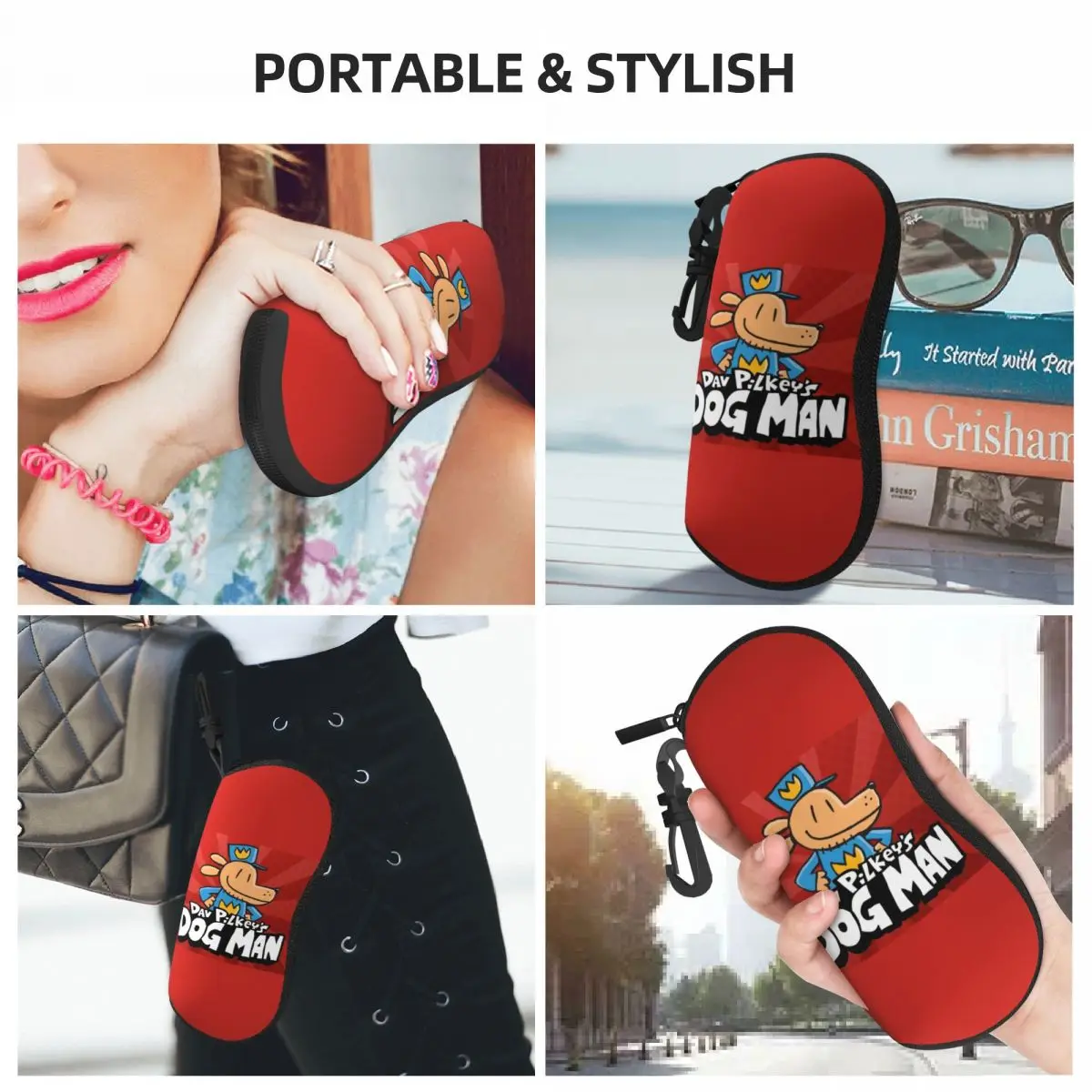 Custom Dogs Man Shell Eyeglasses Protector Cases Cute Sunglass Case Glasses Pouch