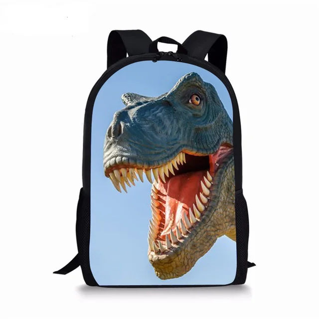 Ransel Gambar dinosaurus Jurassic World untuk anak perempuan laki-laki tas sekolah tas buku siswa tas Laptop ransel Travel kasual remaja