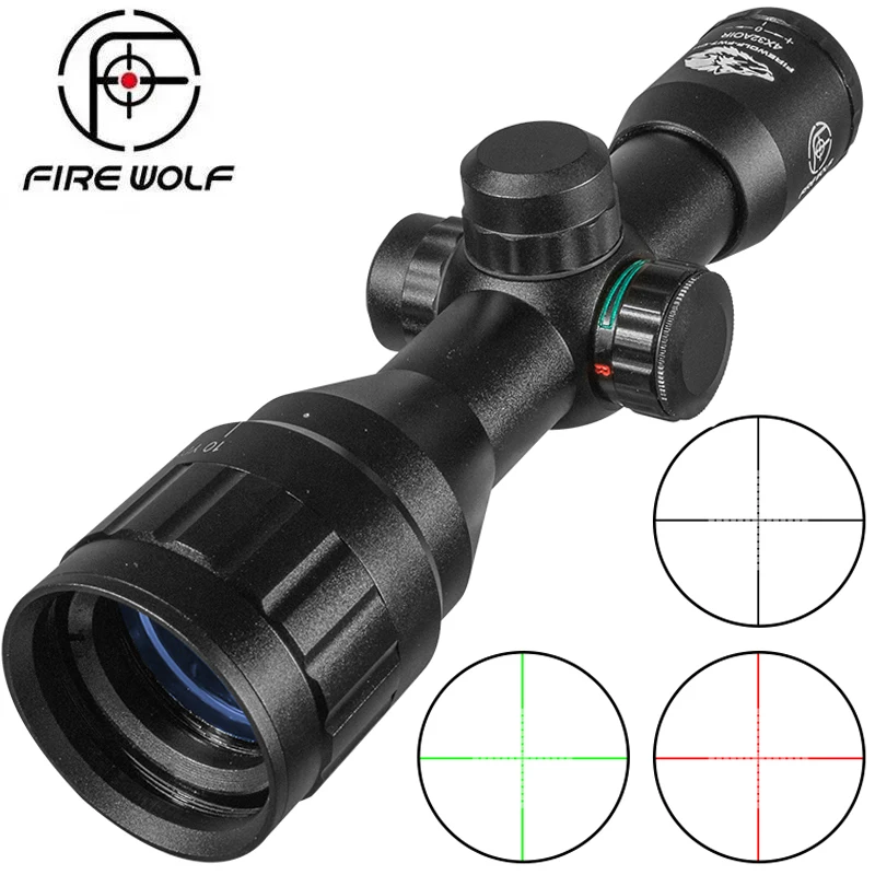 

FIRE WOLF 4X32 AOE with Red Green Luminous Cross Hunting Tactical Optical Scope Rifle Scope Scope Airsoft Pocket Scope