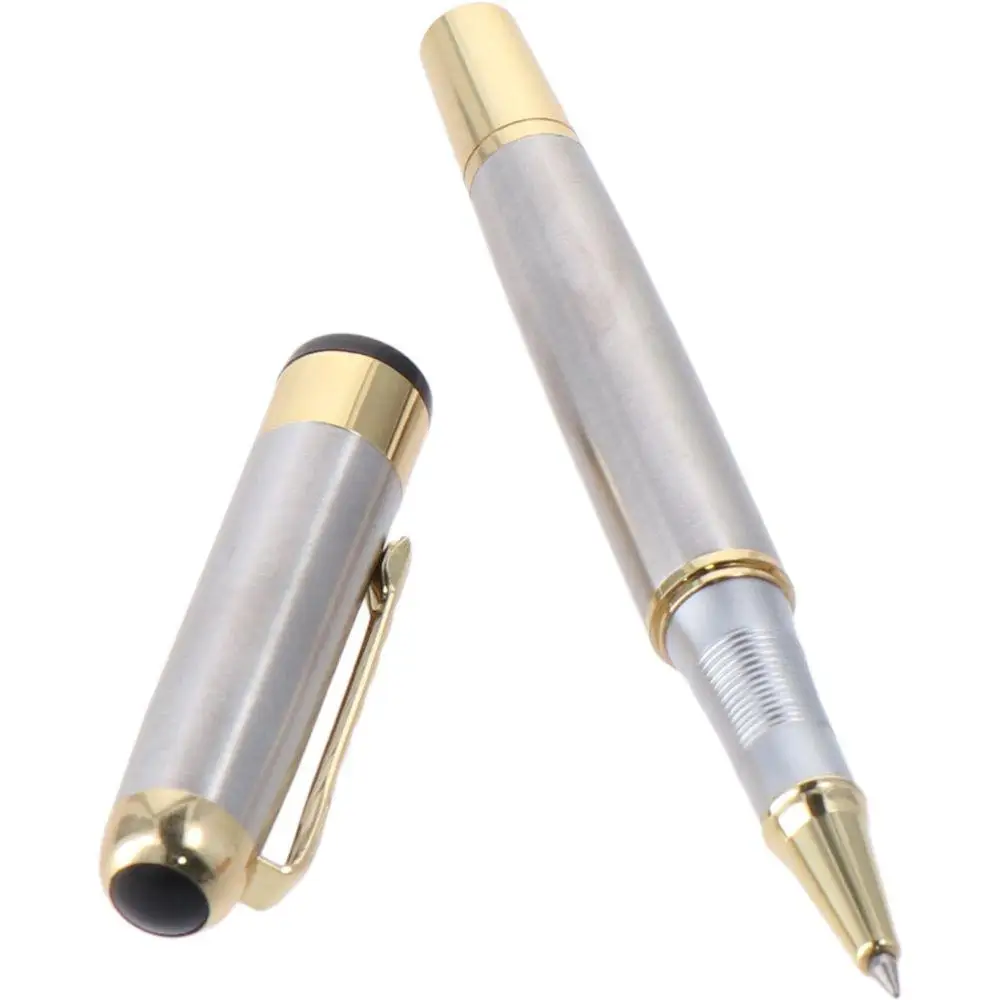 Versatile Silver Ballpoint Pen Gift Set Ballpoint Line Luxury with Gift Box Professional Black Refill Ballpoint Pens Home