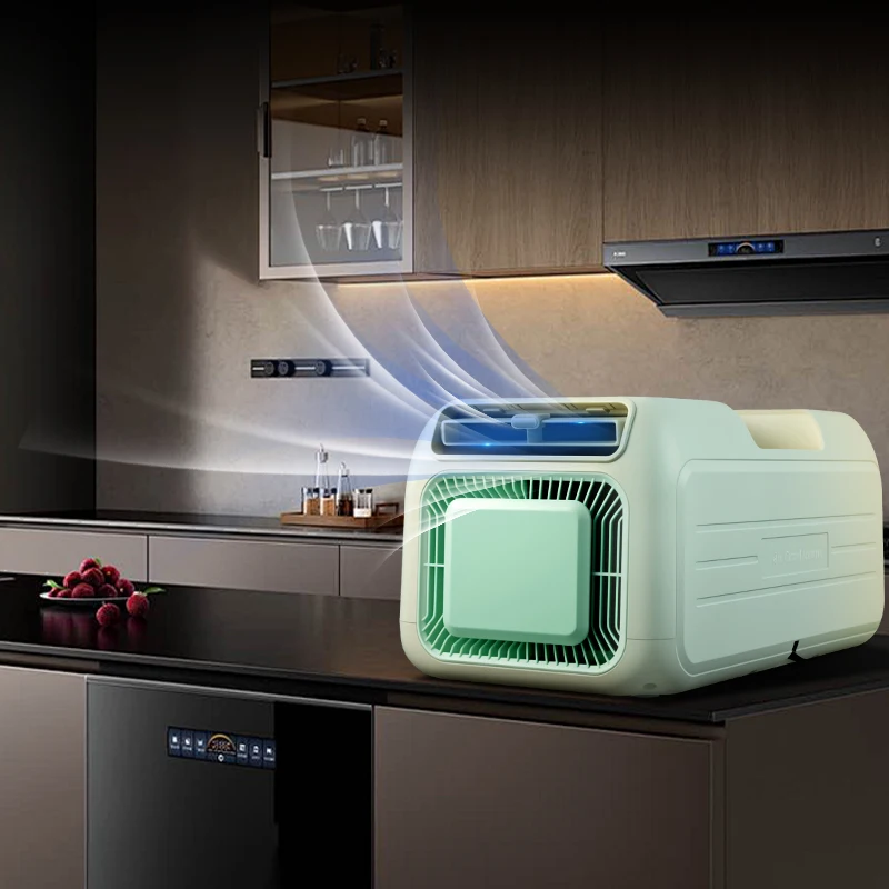 -Quiet & Efficient CoolingPor AC Free Install with Strong air Flow Mobile Air Conditioning for Multi-scenario