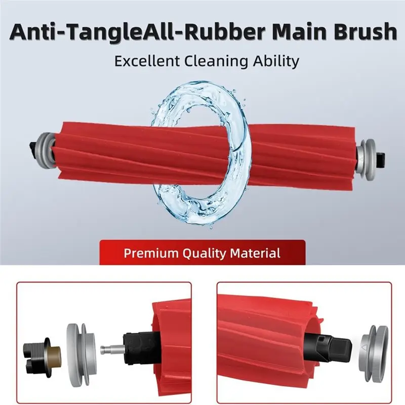 طقم قطع غيار المكنسة الكهربائية الروبوتية ABLE-ملحقات Qrevo S 24 قطعة لنماذج Roborock Qrevo S/Plus/Pro #3