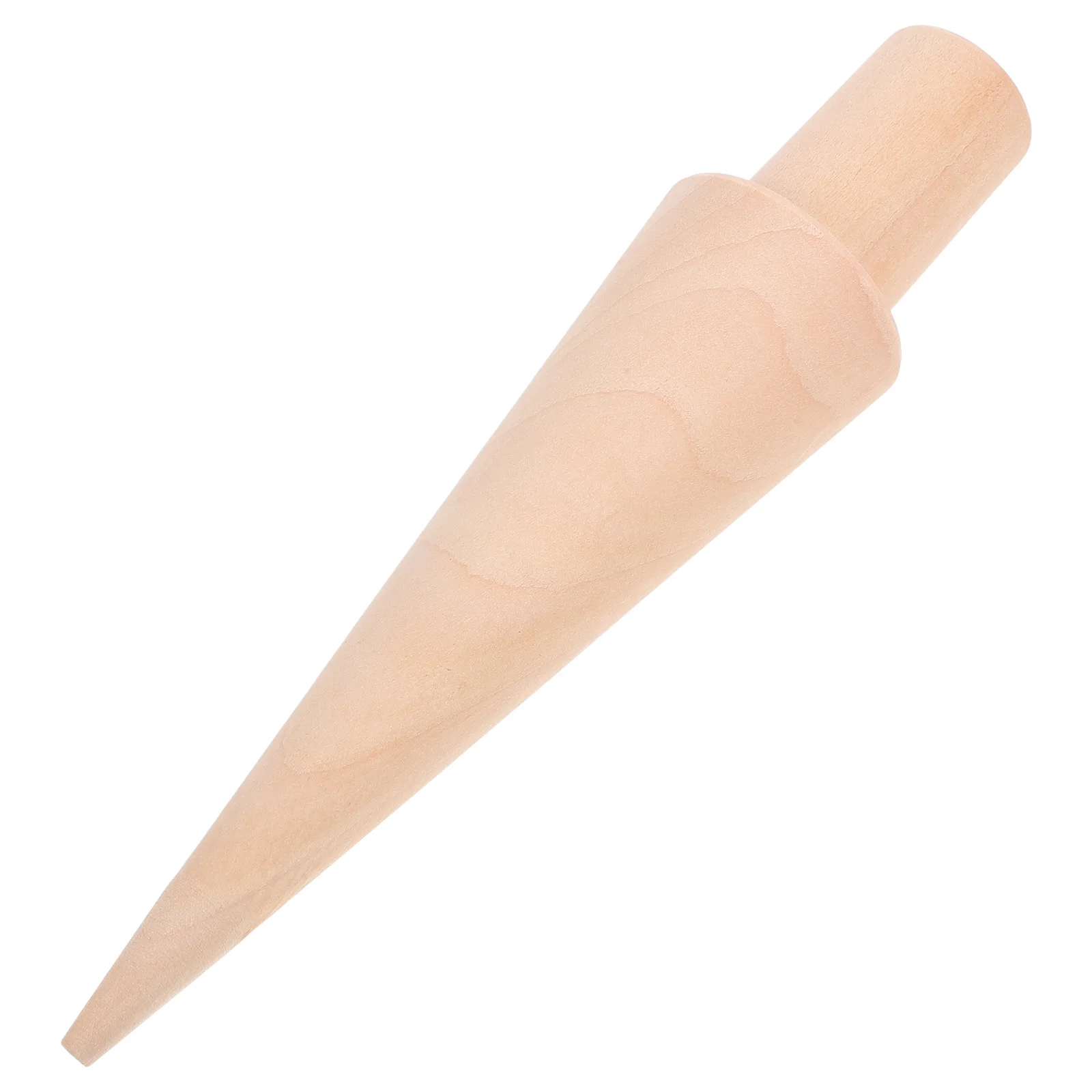 

Wooden Ice Cream Cone Mold Waffle Cone Maker Home Baking Tool Effortless Shaping DIY Dessert Multi-Function Kitchen Wood Mold
