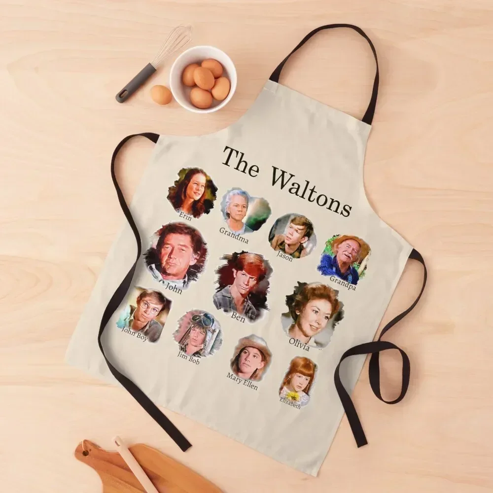 

The Waltons Apron Kitchen Front kitchen and home christmas decoration Customizable Apron