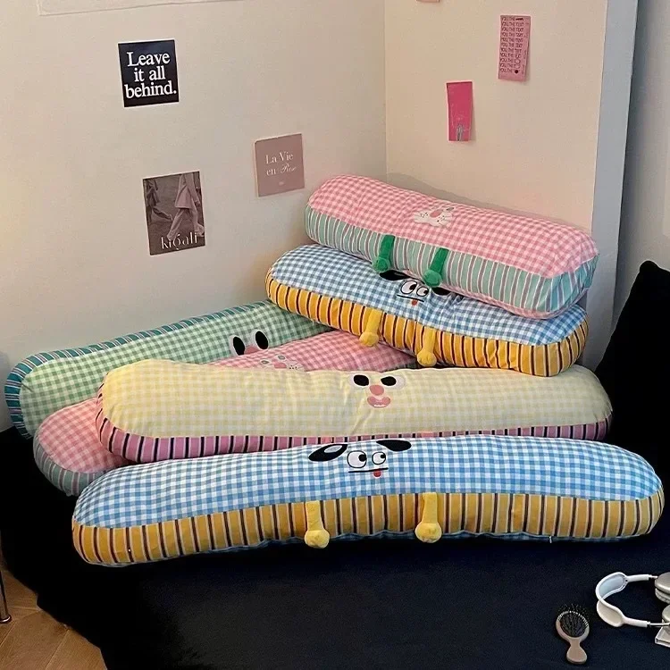 Cute Long Throw Pillow Bedroom Bed Pinch Leg Side Sleep Pillow Girls Dormitory Sleeping Creative Pillow Big Cushion
